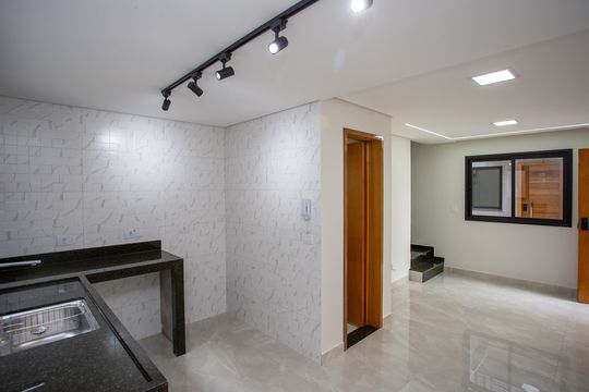 Cozinha de casa à venda com 2 quartos, 67m² em Parque Sete de Setembro, Diadema