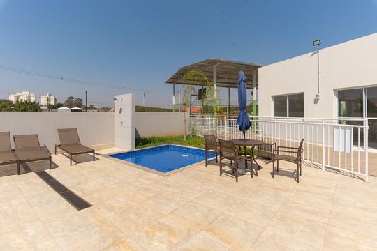 Área comum - Piscina de apartamento para alugar com 2 quartos, 51m² em Vila Palacios, Campinas