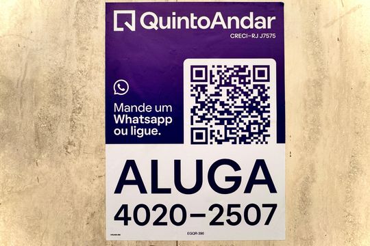 Placa de apartamento para alugar com 1 quarto, 23m² em Botafogo, Rio de Janeiro