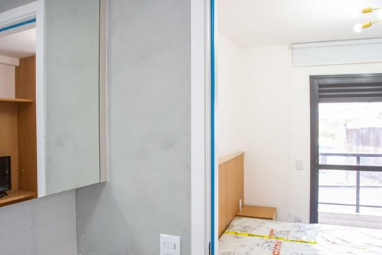 Banheiro de apartamento para alugar com 1 quarto, 26m² em Centro, Diadema