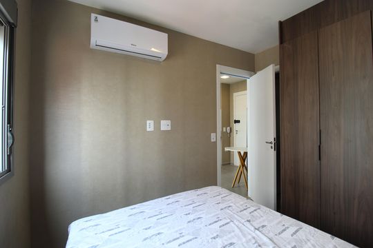 Quarto Suíte de apartamento para alugar com 1 quarto, 25m² em Vila Nova Conceição, São Paulo