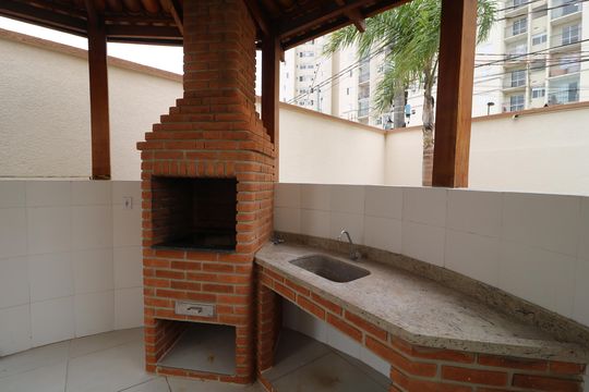 Área comum - Churrasqueira de apartamento para alugar com 2 quartos, 50m² em Vila Antonieta, São Paulo