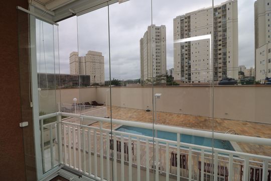 Varanda da Sala de apartamento para alugar com 2 quartos, 50m² em Vila Antonieta, São Paulo