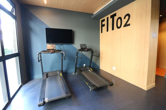 Área comum - Academia de kitnet/studio para alugar com 1 quarto, 26m² em Campo Belo, São Paulo