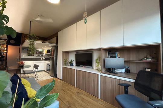 Cozinha de apartamento para alugar com 1 quarto, 28m² em Planalto Paulista, São Paulo