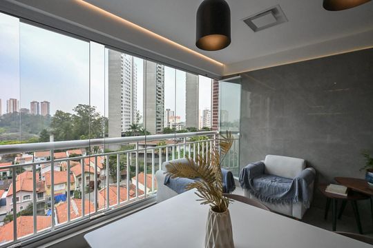 Varanda de apartamento à venda com 2 quartos, 74m² em Jardim Ampliacao, São Paulo