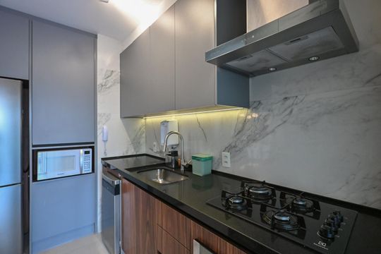 Cozinha de apartamento à venda com 2 quartos, 74m² em Jardim Ampliacao, São Paulo