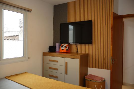 Quarto de apartamento à venda com 1 quarto, 44m² em Parque São Lucas, São Paulo