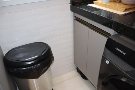 Cozinha e Área de Serviço de apartamento à venda com 1 quarto, 44m² em Parque São Lucas, São Paulo