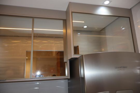 Cozinha e Área de Serviço de apartamento à venda com 1 quarto, 44m² em Parque São Lucas, São Paulo
