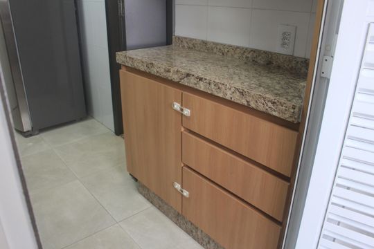 Cozinha de apartamento para alugar com 3 quartos, 97m² em Barcelona, São Caetano do Sul