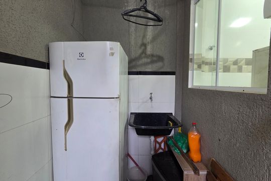 Área de Serviço de casa de condomínio para alugar com 2 quartos, 70m² em Maracanã, Praia Grande
