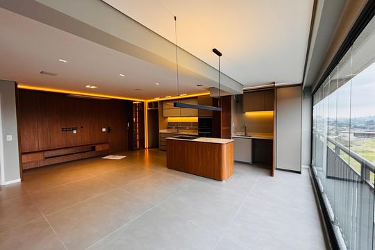 Sala de apartamento à venda com 2 quartos, 90m² em Centro Comercial Jubran, Barueri