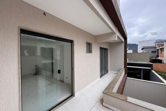 Suíte 1 - Varanda de casa de condomínio à venda com 3 quartos, 280m² em Recreio dos Bandeirantes, Rio de Janeiro
