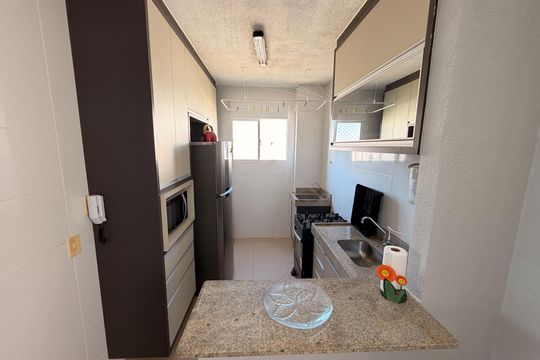 Cozinha de apartamento para alugar com 2 quartos, 54m² em Jardim Sao Francisco, Piracicaba