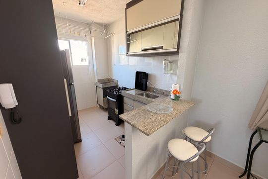 Cozinha de apartamento para alugar com 2 quartos, 54m² em Jardim Sao Francisco, Piracicaba