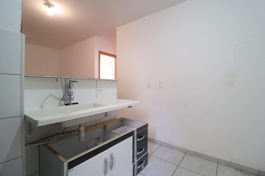 Cozinha de apartamento para alugar com 2 quartos, 45m² em Jardim Patricia, Uberlândia