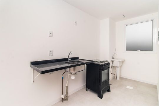 Cozinha de apartamento à venda com 1 quarto, 42m² em Partenon, Porto Alegre