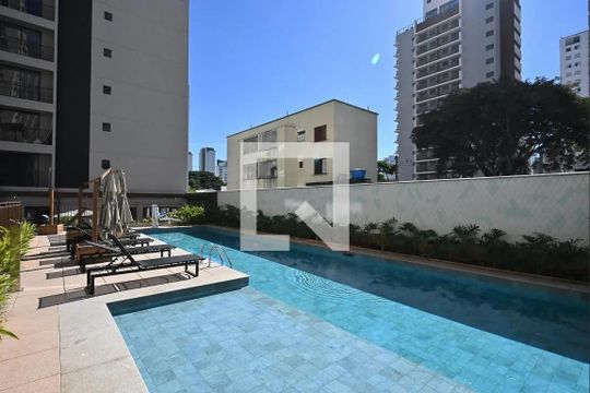 Área comum de kitnet/studio para alugar com 1 quarto, 24m² em Vila Olímpia, São Paulo