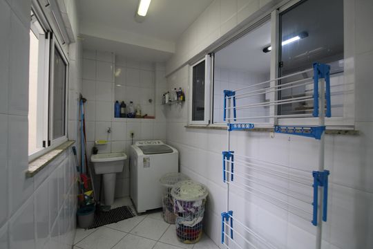Área de Serviço de apartamento para alugar com 3 quartos, 120m² em Taquara, Rio de Janeiro