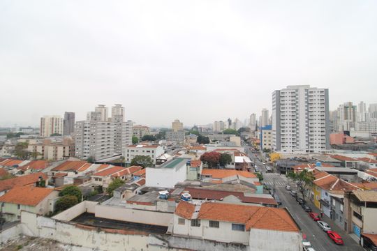 Sala / Cozinha - Varanda de apartamento para alugar com 1 quarto, 27m² em Santana, São Paulo