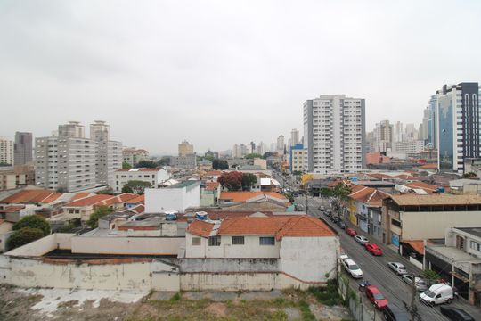 Sala / Cozinha - Varanda de apartamento para alugar com 1 quarto, 27m² em Santana, São Paulo
