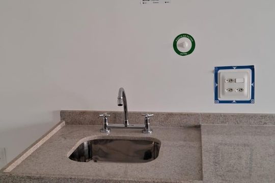 Cozinha de kitnet/studio à venda com 1 quarto, 26m² em Vila Primavera, São Paulo