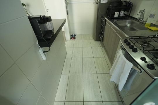 Cozinha de apartamento à venda com 2 quartos, 64m² em Jardim, Santo André