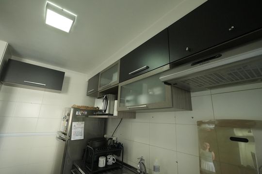 Cozinha de apartamento à venda com 2 quartos, 64m² em Jardim, Santo André