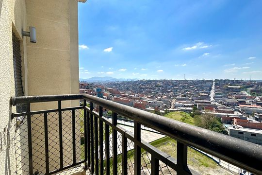 Varanda da Sala de apartamento para alugar com 2 quartos, 48m² em Jardim Albertina, Guarulhos