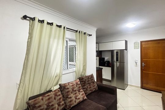 Sala - Sala de Jantar  de apartamento à venda com 2 quartos, 38m² em Vila Guaraciaba, Santo André