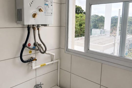 Área de serviço de apartamento para alugar com 2 quartos, 55m² em Taquara, Rio de Janeiro