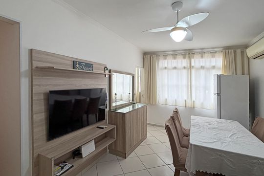 Sala de apartamento para alugar com 2 quartos, 69m² em Embaré, Santos