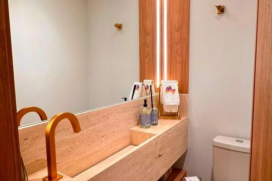 Banheiro de apartamento à venda com 3 quartos, 116m² em Parque da Mooca, São Paulo