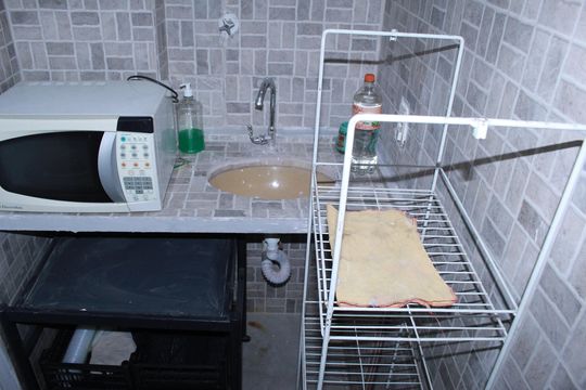 Sala/Cozinha de kitnet/studio para alugar com 2 quartos, 35m² em Centro Histórico de São Paulo, São Paulo