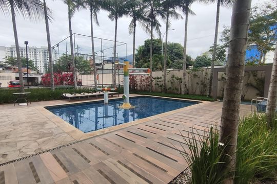 Área externa de apartamento para alugar com 2 quartos, 70m² em Barra Olímpica, Rio de Janeiro