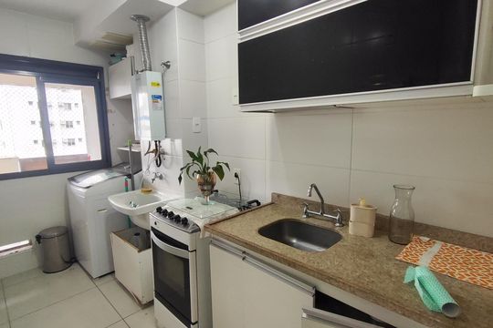 Cozinha de apartamento para alugar com 2 quartos, 70m² em Barra Olímpica, Rio de Janeiro