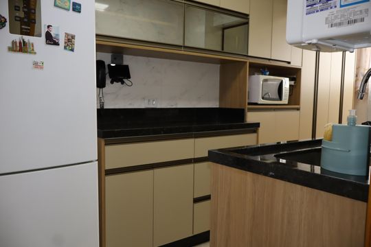Cozinha de apartamento à venda com 2 quartos, 55m² em Jardim Independência (são Paulo), São Paulo