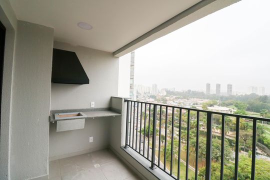 Varanda de apartamento à venda com 2 quartos, 53m² em Santo Amaro, São Paulo