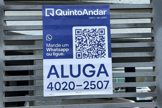 Placa Quinto Andar de apartamento para alugar com 2 quartos, 60m² em Eldorado, Contagem
