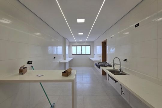 Cozinha de apartamento para alugar com 4 quartos, 228m² em Canto do Forte, Praia Grande
