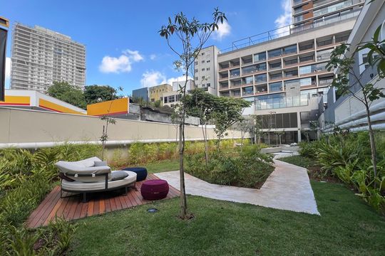 Área comum de kitnet/studio à venda com 1 quarto, 28m² em Sumaré, São Paulo