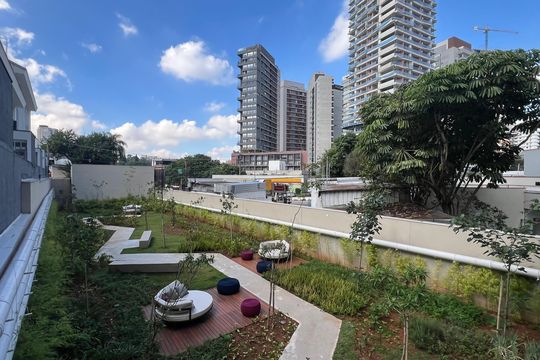 Área comum de kitnet/studio à venda com 1 quarto, 28m² em Sumaré, São Paulo