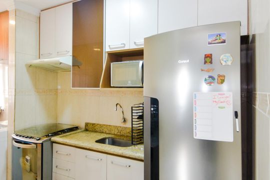 Cozinha de apartamento à venda com 2 quartos, 49m² em Jardim Maria Dirce, Guarulhos