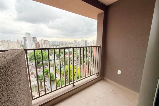 Varanda de kitnet/studio para alugar com 1 quarto, 29m² em Cidade Monções, São Paulo