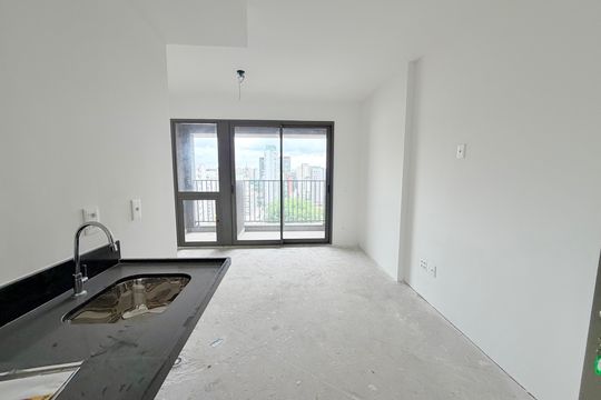 Studio de kitnet/studio para alugar com 1 quarto, 29m² em Cidade Monções, São Paulo