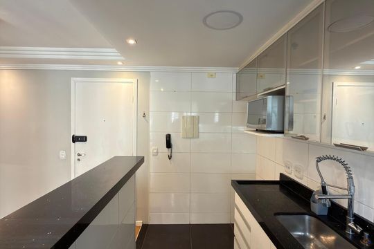 Cozinha de apartamento à venda com 2 quartos, 49m² em Ferrazópolis, São Bernardo do Campo