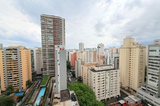 Vista Varanda de kitnet/studio à venda com 1 quarto, 29m² em Cidade Monções, São Paulo