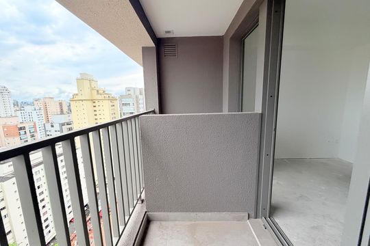 Varanda de kitnet/studio para alugar com 1 quarto, 29m² em Cidade Monções, São Paulo