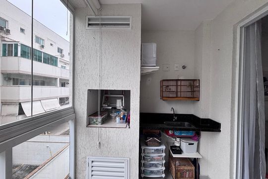 Varanda de apartamento à venda com 3 quartos, 84m² em Recreio dos Bandeirantes, Rio de Janeiro